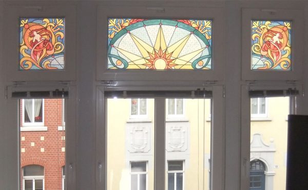 Fensterpanel Buntglasfensterdekor