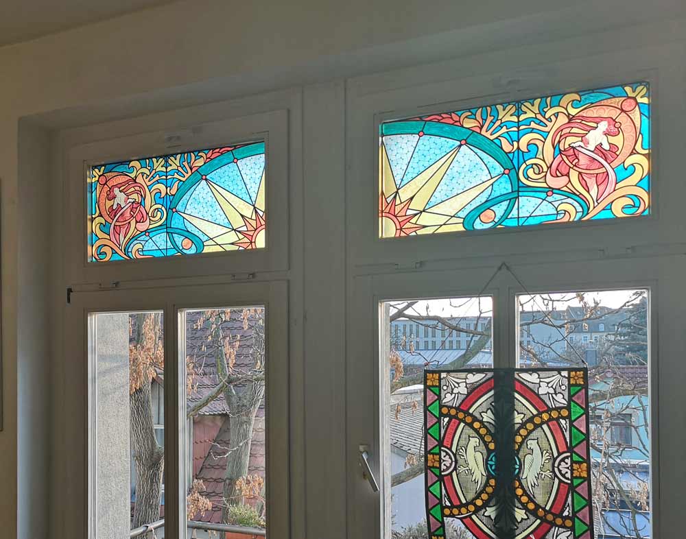 Fensterfolie Glasmalerei Fensterfolie Sichtschuzfolie Dekorfolie,  Deliana.home