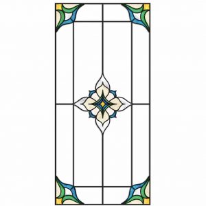 Buntglasdekor "Asse"