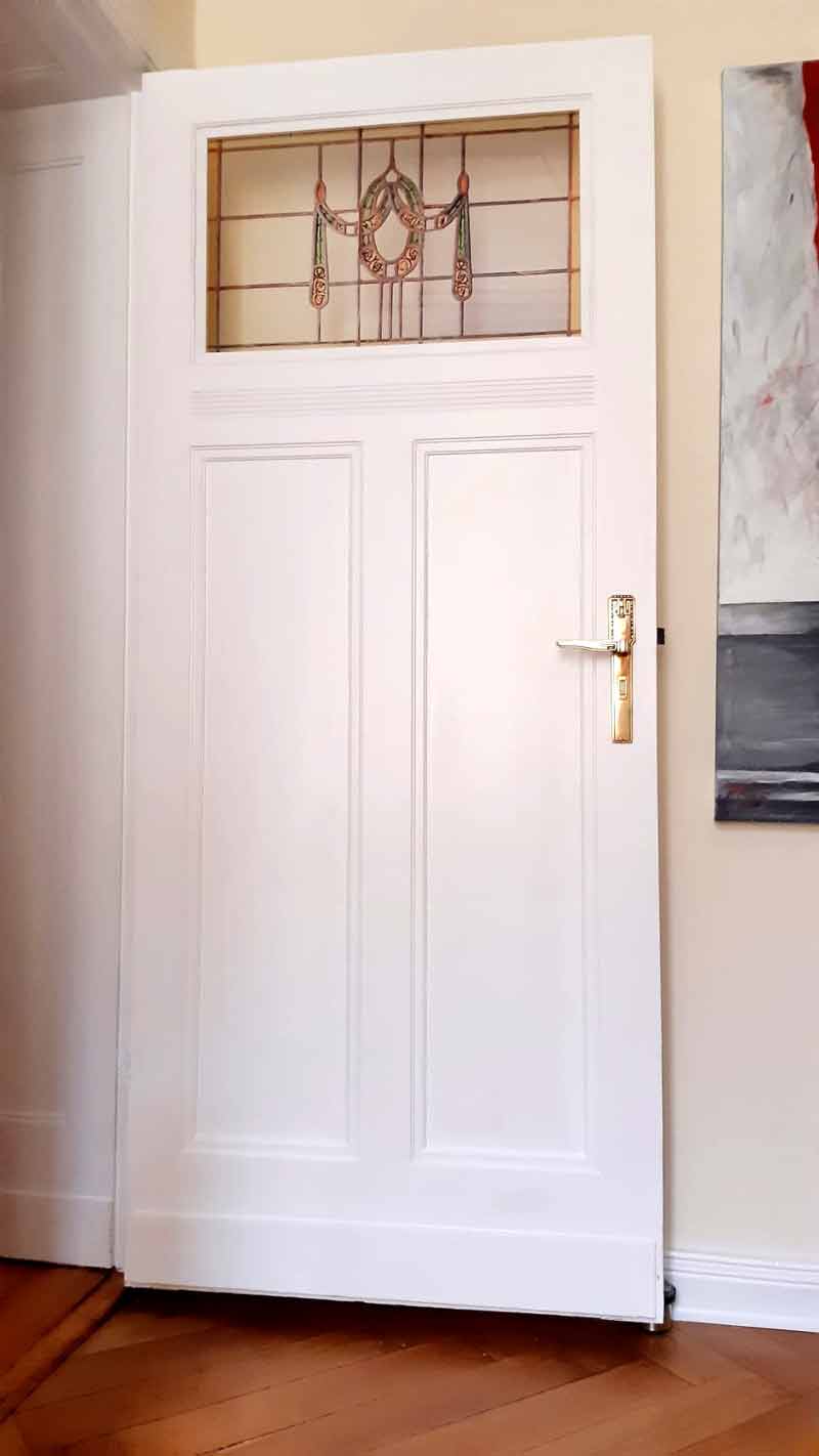 Jugendstil Bleiverglasung glanz laminiert